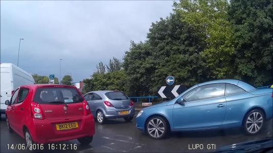 Silver Vauxhall Corsa (BD07LDJ)