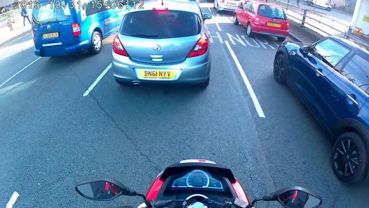 Silver Vauxhall Corsa (BN61NYV)