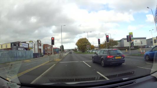 Blue Audi A4 (GD15YGV)