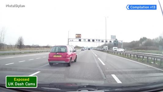 Red Nissan Micra (GJ02VGV)