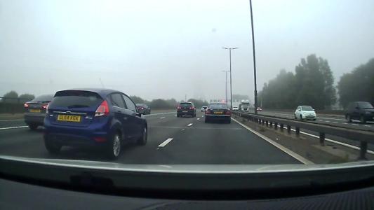 Blue Ford Fiesta (GL64KGK)