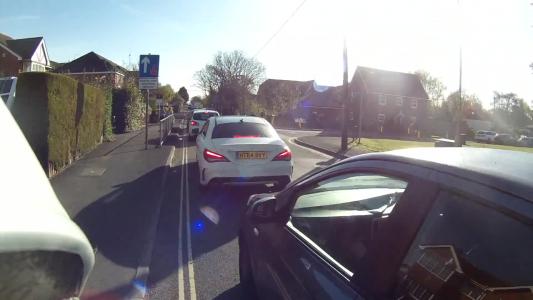 White Mercedes-benz Cla (HT64BVY)