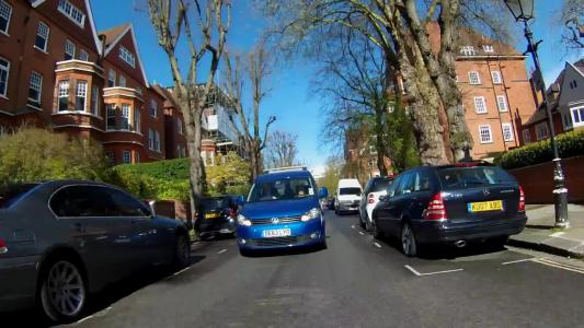 Blue Mercedes C 180k (KU07ABS)
