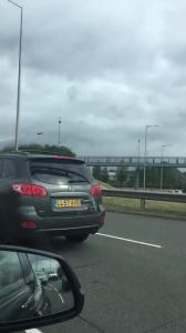 Grey Hyundai Santa fe (LL57AVD)
