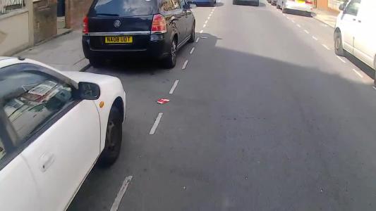 Black Vauxhall Zafira (NA08UDT)