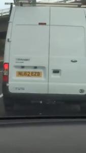 White Ford Transit 100 t280 fwd (NL62EZB)