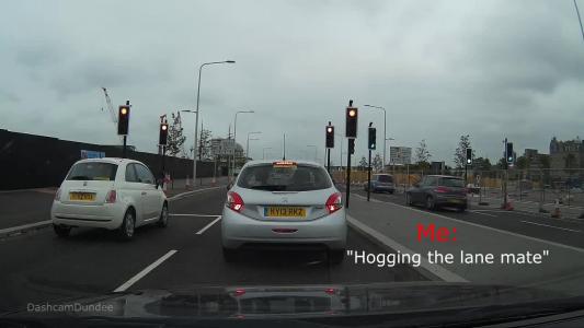 White Fiat 500 (SC62HOA)