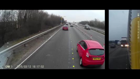 Red Ford Fiesta (WD63YNK)