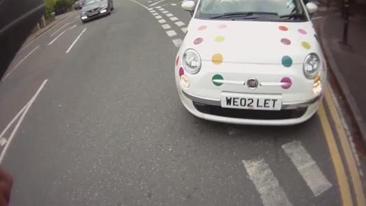 White Fiat 500 (WE02LET)