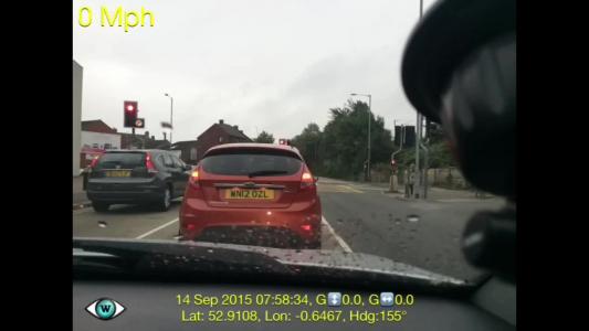 Red Ford Fiesta (WN12OZL)