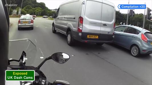 Silver Ford Transit (WN14UCF)