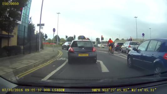 Black Renault Megane (YN05OSZ)