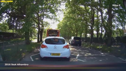 White Vauxhall Astra (YR12GHU)