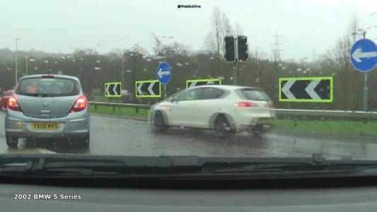 Blue Vauxhall Corsa (YX56MVS)