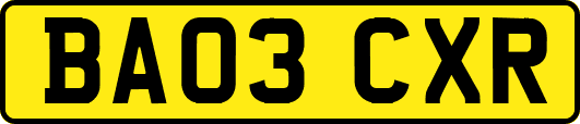 BA03CXR