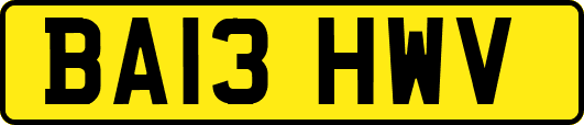 BA13HWV