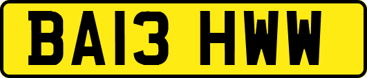 BA13HWW