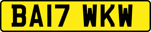 BA17WKW