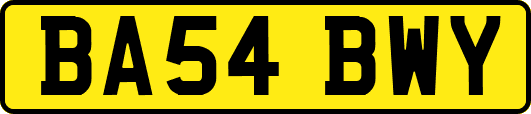 BA54BWY