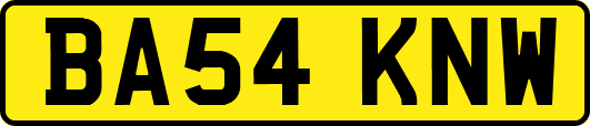 BA54KNW