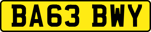 BA63BWY