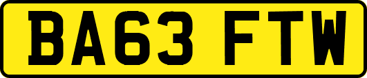 BA63FTW