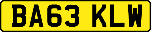 BA63KLW
