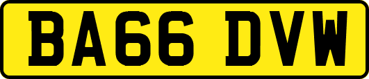BA66DVW