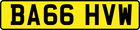 BA66HVW