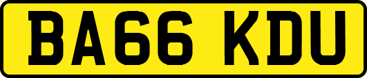BA66KDU