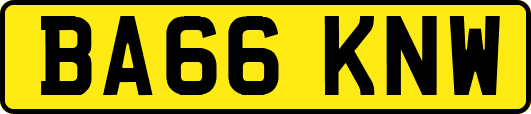 BA66KNW