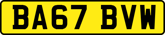 BA67BVW