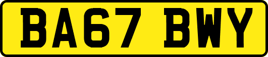 BA67BWY
