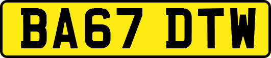 BA67DTW