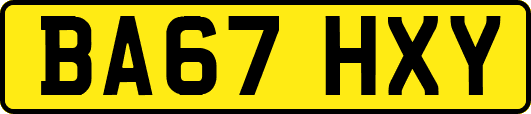 BA67HXY