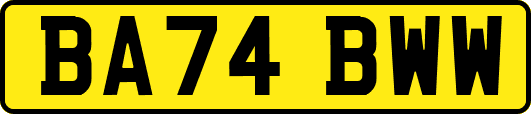BA74BWW