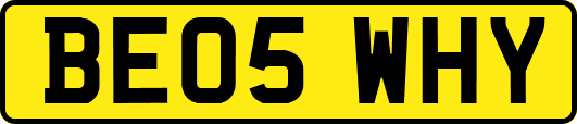 BE05WHY