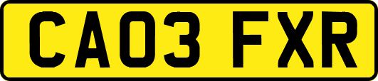CA03FXR