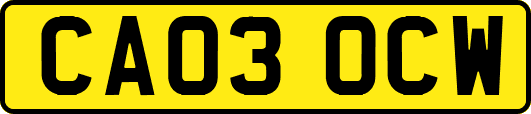 CA03OCW