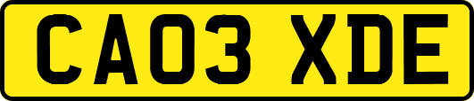 CA03XDE