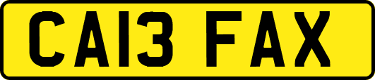 CA13FAX