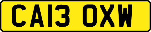 CA13OXW