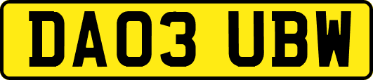 DA03UBW