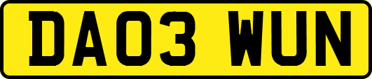 DA03WUN