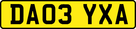 DA03YXA