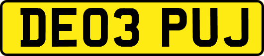 DE03PUJ