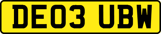 DE03UBW
