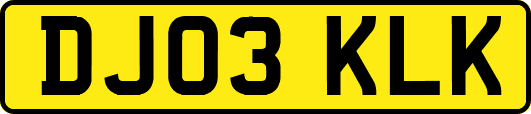 DJ03KLK