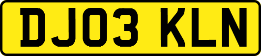 DJ03KLN