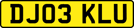 DJ03KLU